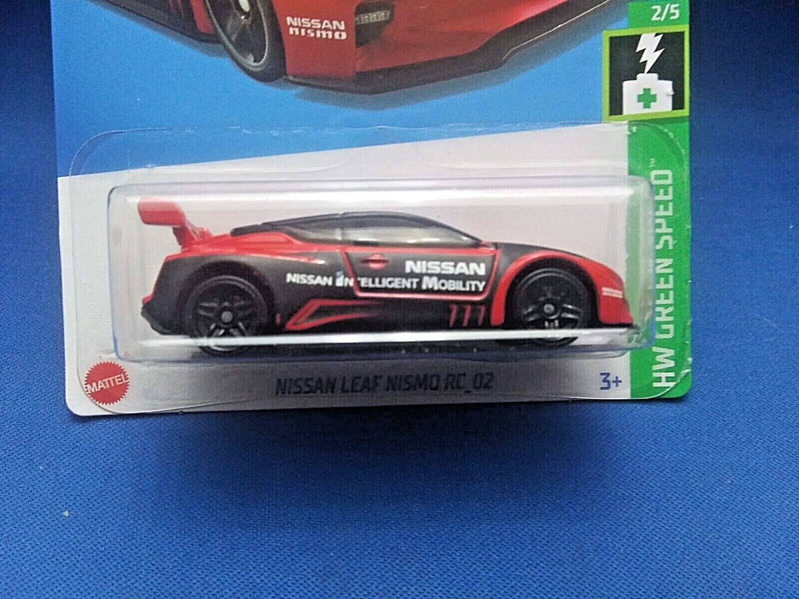 Hot Wheels Nissan Leaf Nismo RC_02 HW Green Speed #2/5 Red Diecast 1:64 Scale