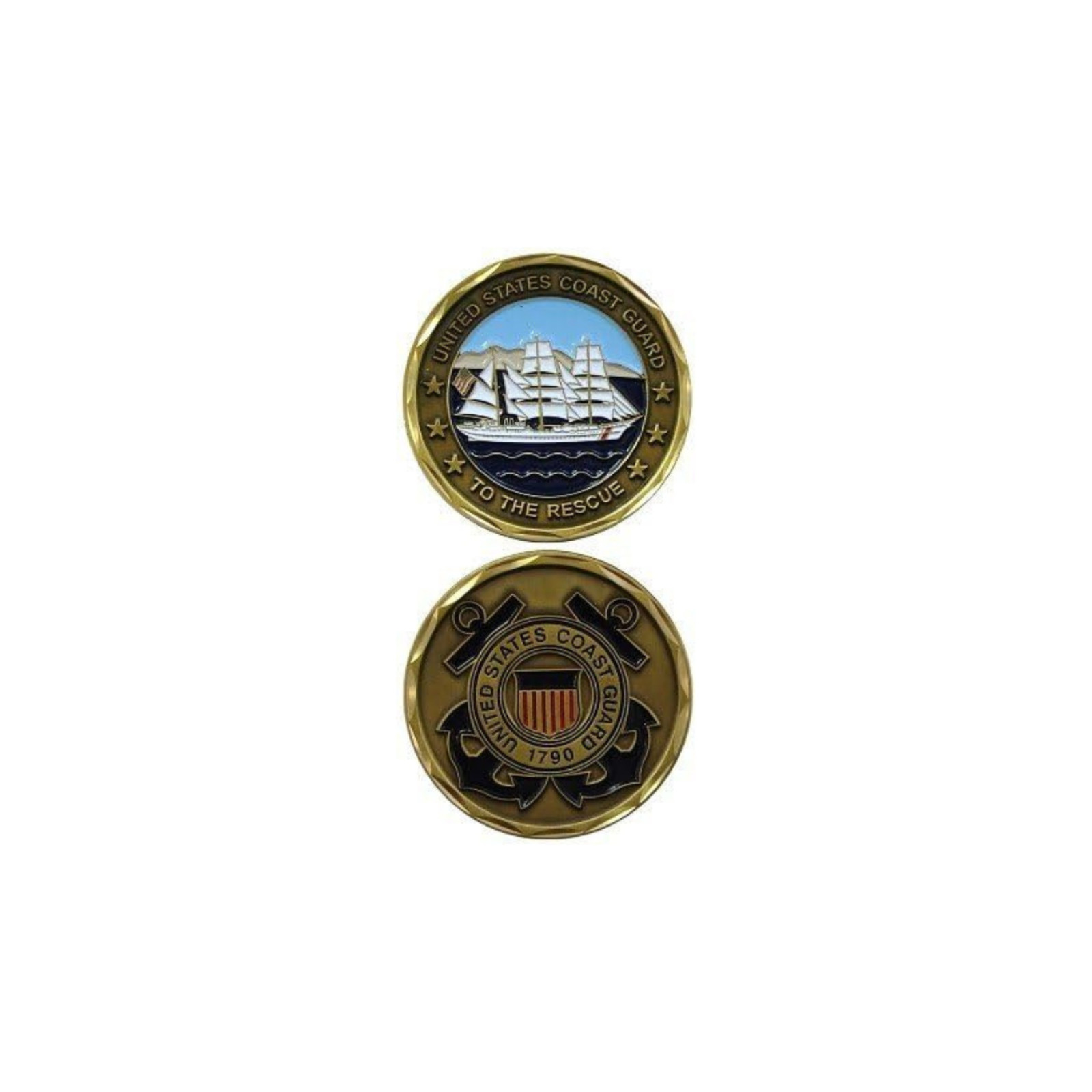 Eagle Crest Collectible Veteran Service Coast Guard Coin