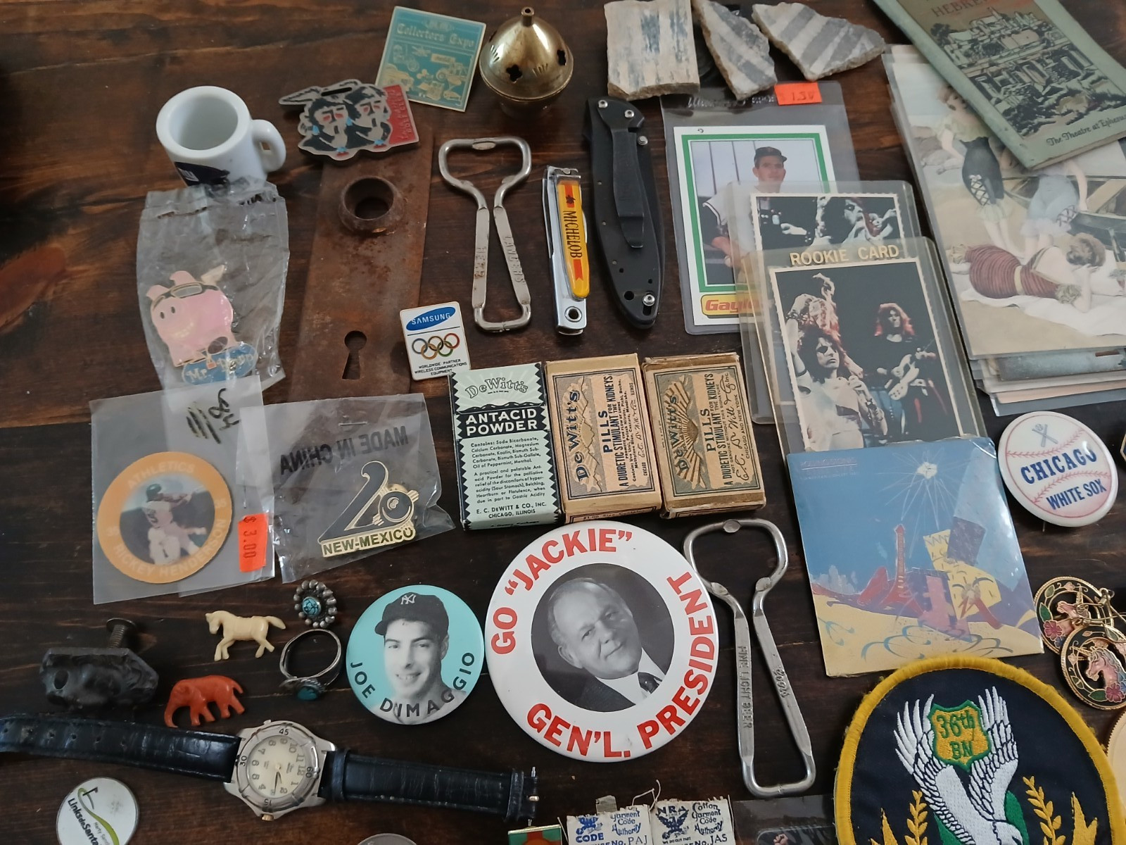 Vintage junk drawer lot of oddball stuff