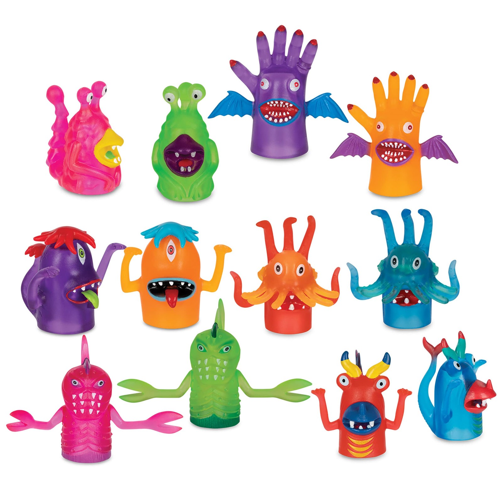 McPhee Funny Gift Set Fantastic Finger Monsters Complete Set – 12 Pieces