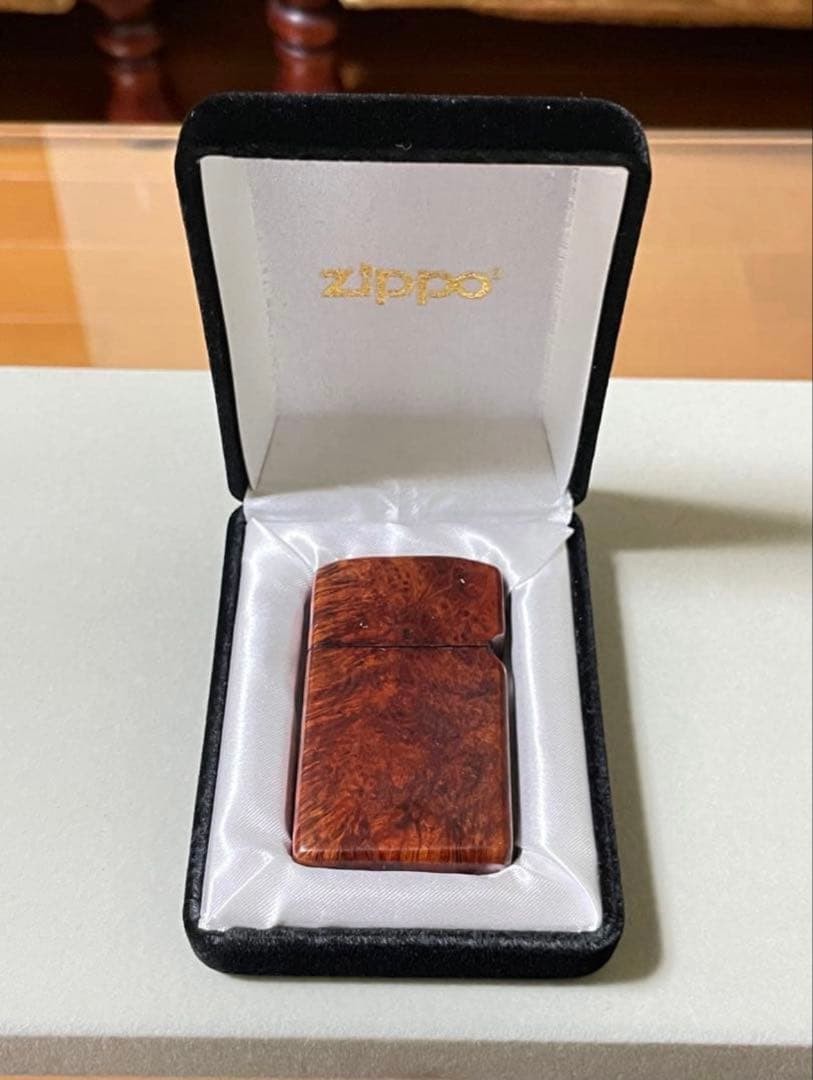 zippo briarwood slim 1985 vintage good condition