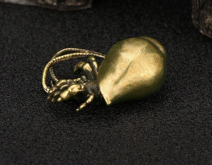 Brass Hermit Crab Hermit Crab Statue Small Sculpture Ornament Decoration Gift