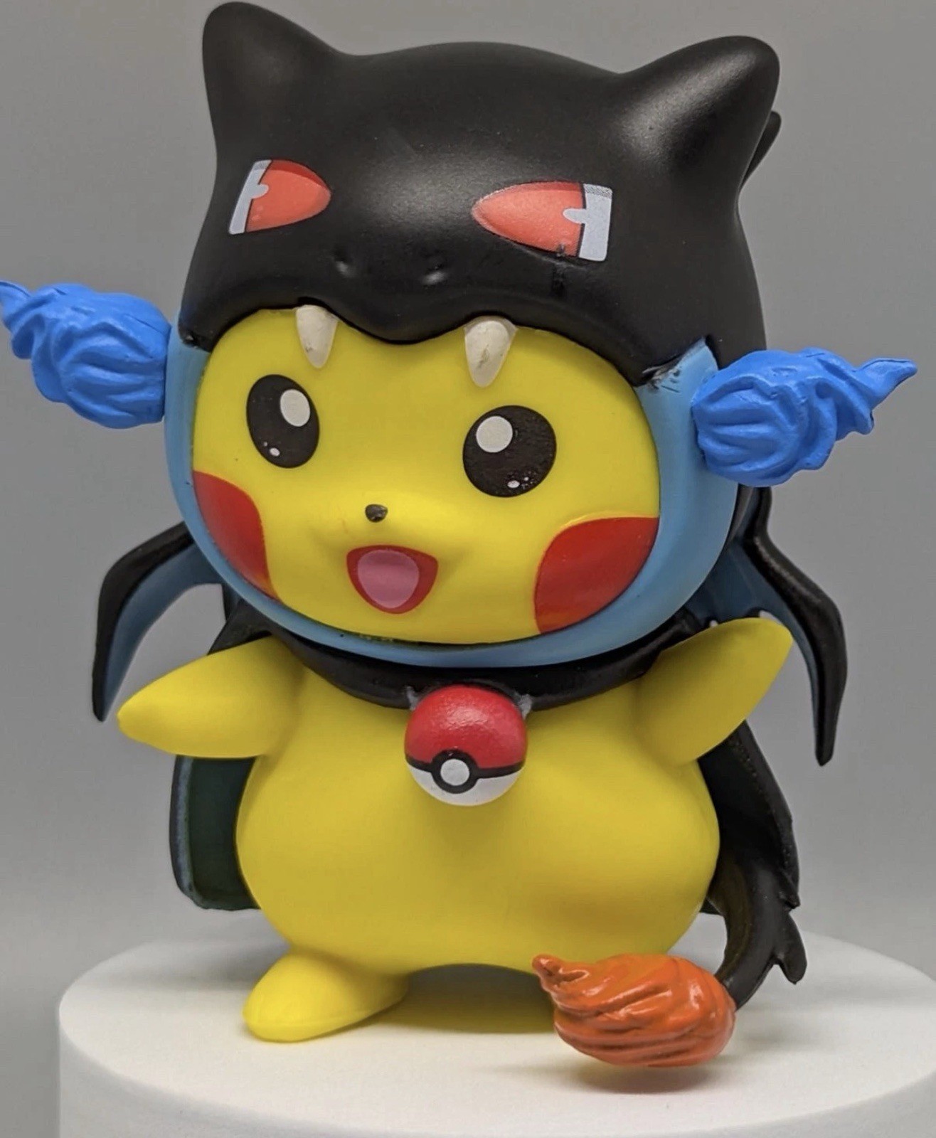 Pikachu Mega Charizard X Cosplay Figure Collectible Pokemon Style Toy Cute