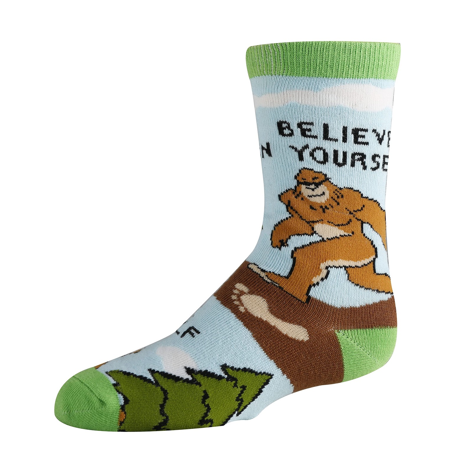 Oooh Yeah Youth Kids Crazy Funny Novertly Crew Socks (Believe)