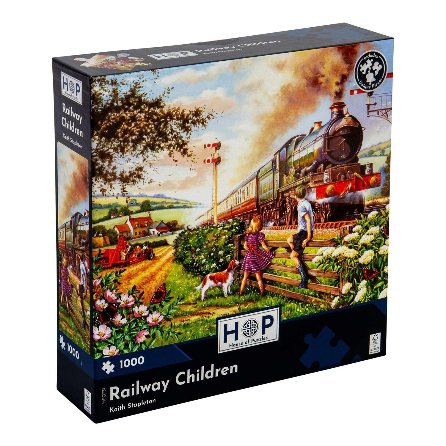 The House of Puzzles Railway Children 1000 Piece Jigsaw Scenic Landscape