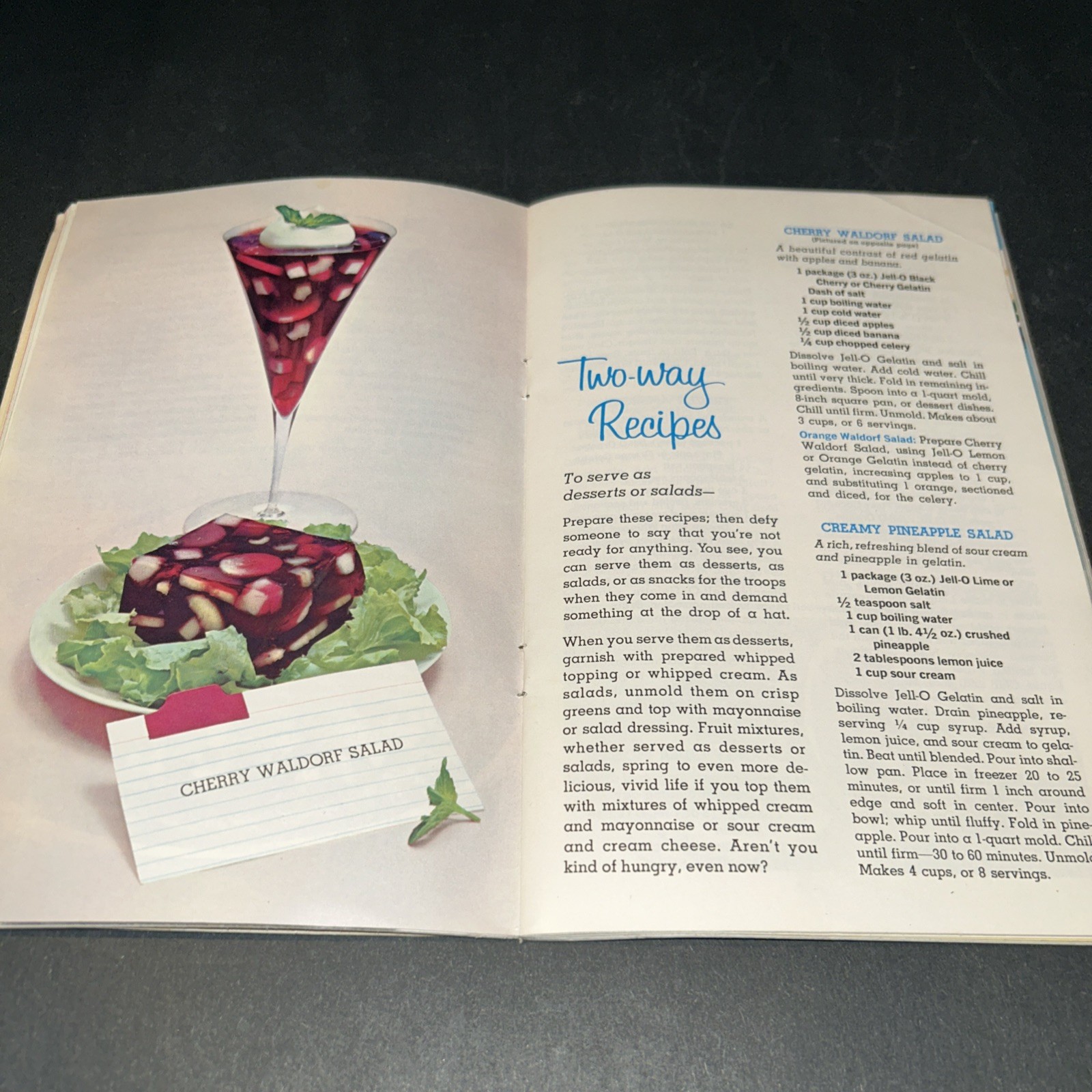 Lot of 7 Vintage Dessert Brochures and Recipes-Jello, Hershey’s, DHines, Eagle +
