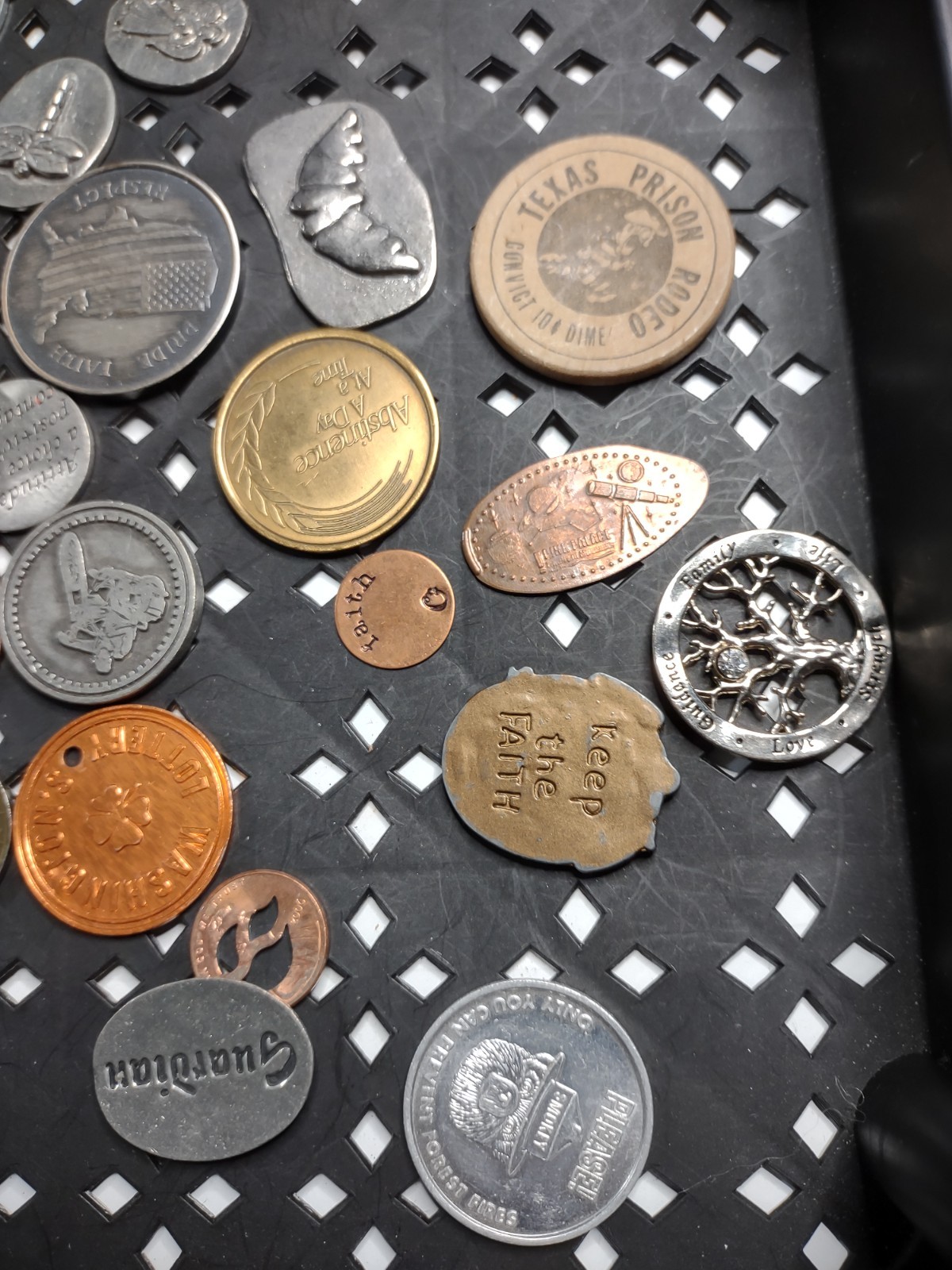 Mixed Junk Drawer Lot Mostly Tokens And Coins Junk Lot BN25