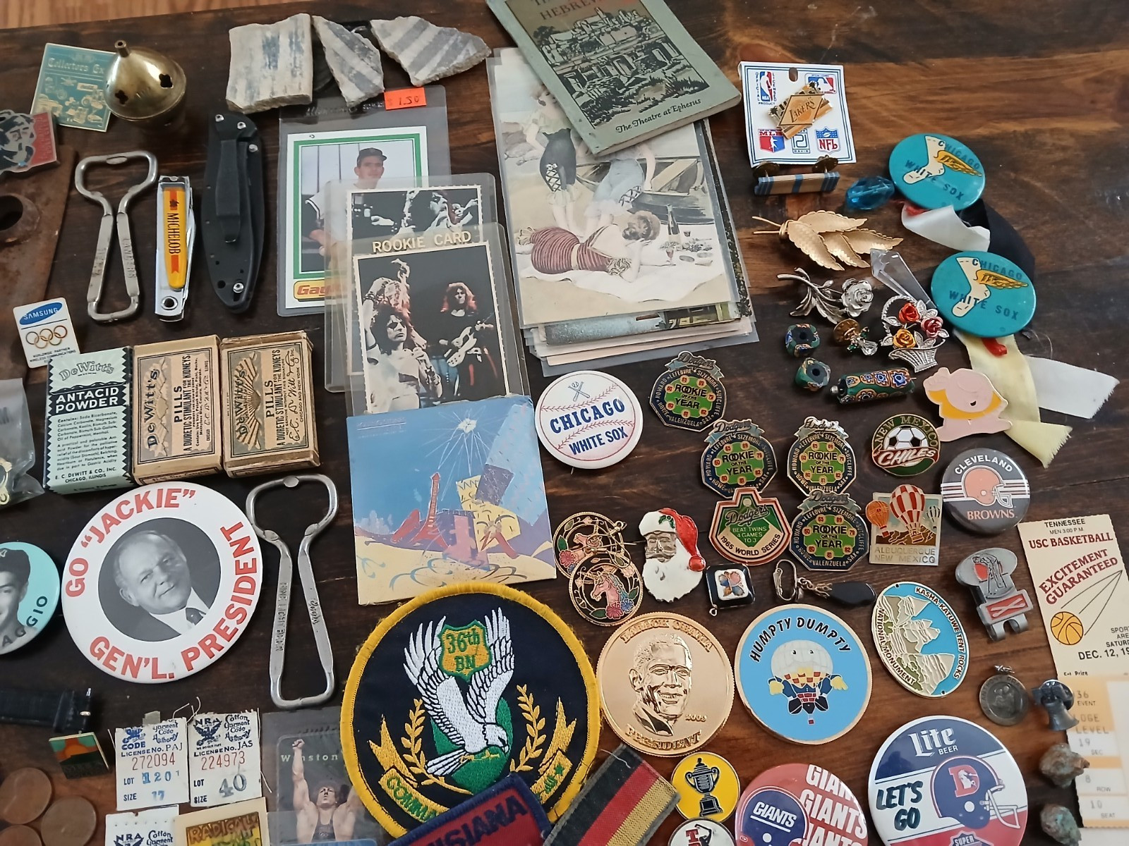 Vintage junk drawer lot of oddball stuff