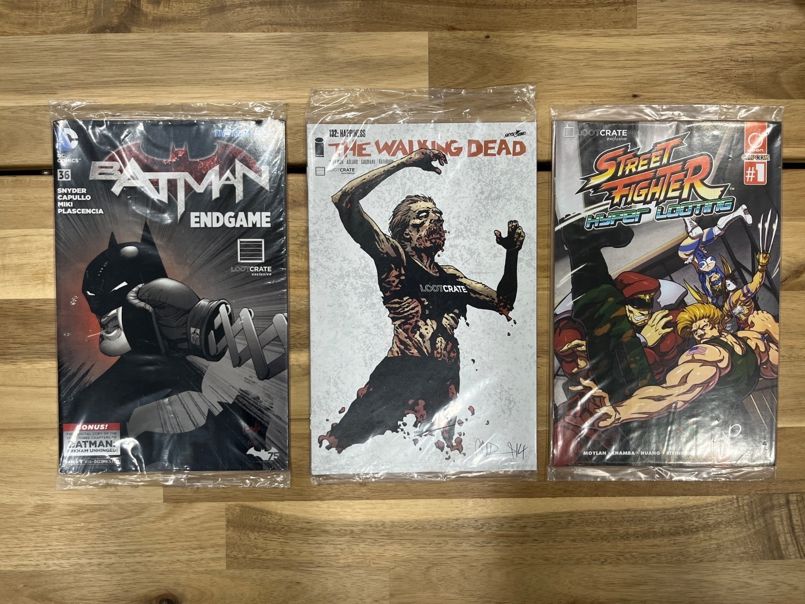 Lot of 34 comic books and Prints – some sealed – Loot Crate, Anime, Marvel, DC