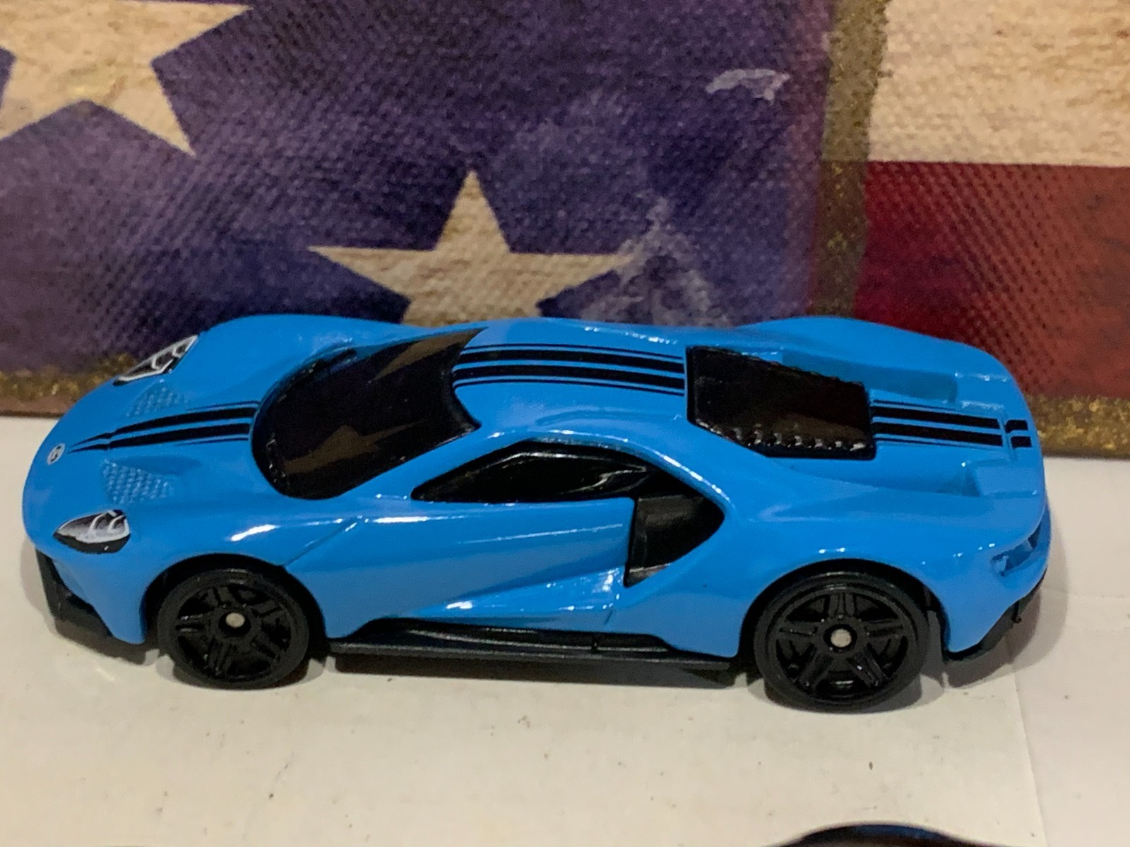 HOT WHEELS 2017 FORD GT X2. 2021 BLACK & 2022 LITE BLUE NICE