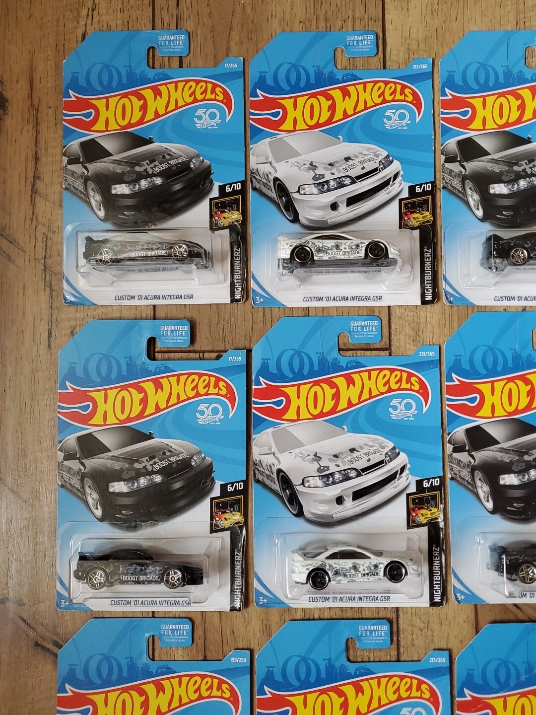 Hot Wheels Custom ’01 Acura Integra GSR Nightburnerz ’17 Acura NSX Lot Of 12
