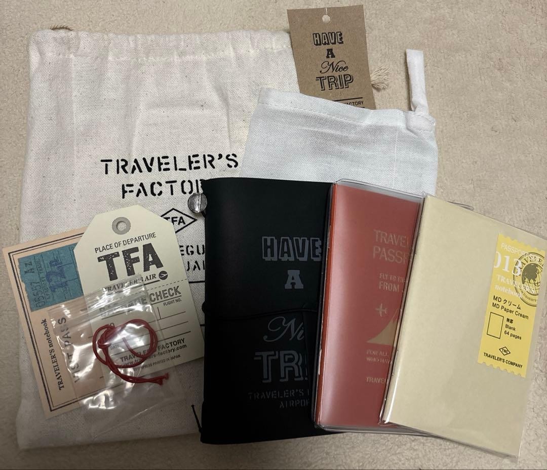 Traveler’s Note Set Passport Size Black Limited Edition