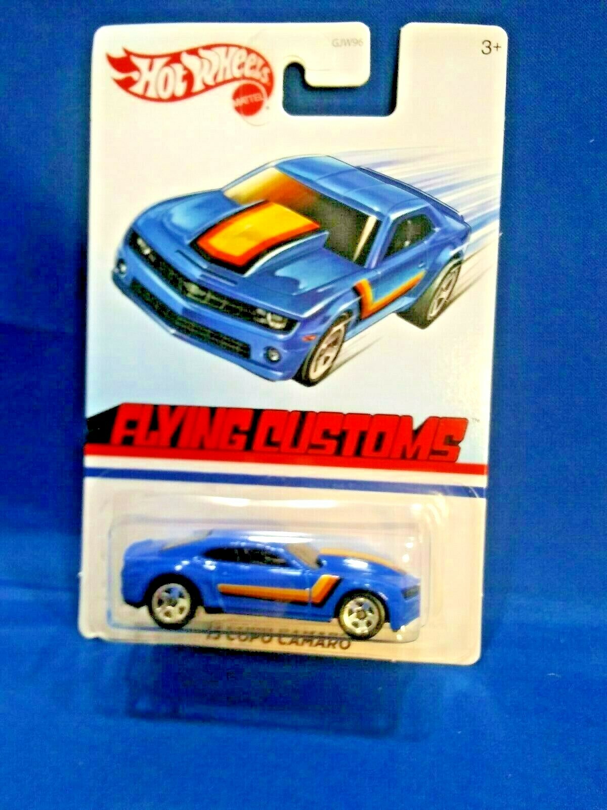 HOT WHEELS FLYING CUSTOMS ’13 COPO CAMARO BLUE DIECAST 1:64 SCALE MATTEL
