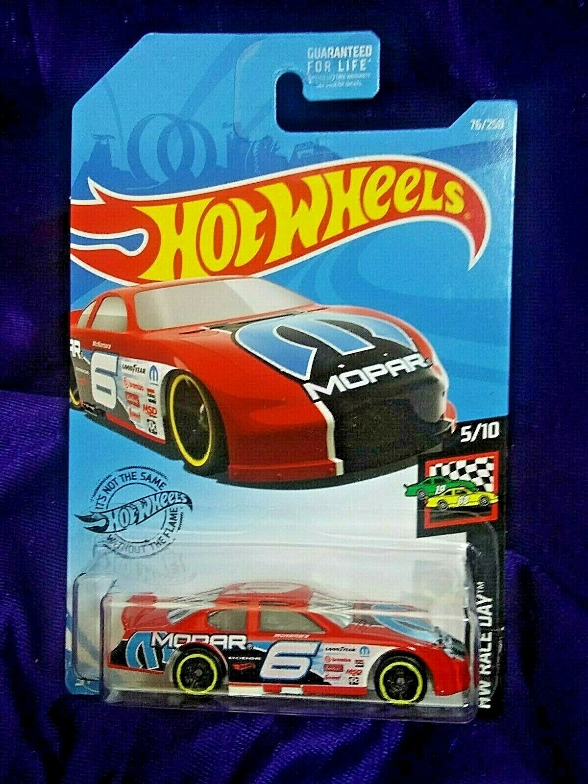 Hot Wheels Dodge Charger Stock Car HW Race Day #5/10 Red Die-Cast Rear Spoiler