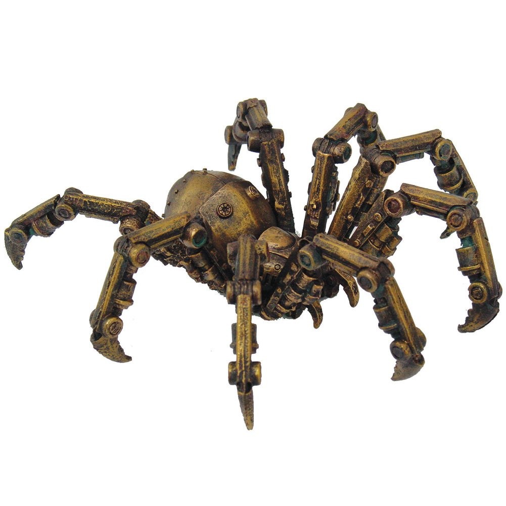 PTC 9799 Steampunk Inspired Mechanical Spider Resin Statue Figurine, 6″
