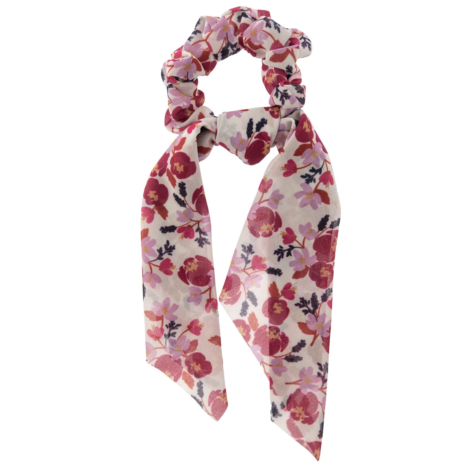 HAIR SCARF PLUM FLORAL