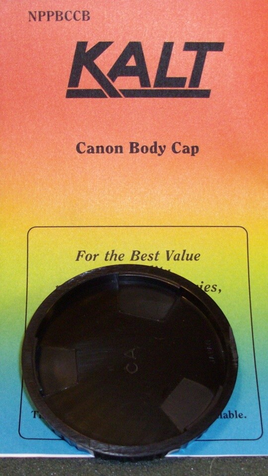 Plastic Body cap for Canon FD manual focus cameras. Lot of 2 NEW !