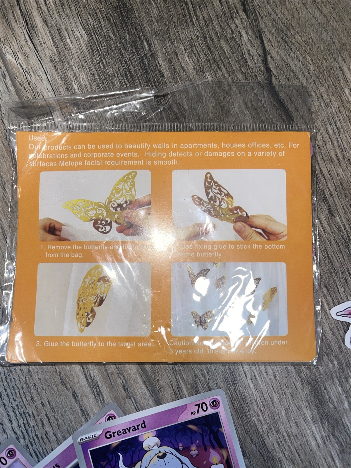 Junk Drawer, Fines, Stickers, Pokémon Cards Lot ￼