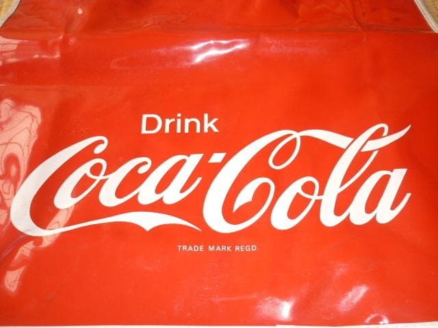 ◆Unused, not for sale 1970s ◆Coca-Cola vinyl resin tote bag