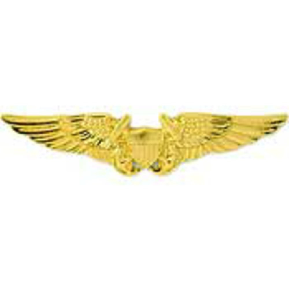 EagleEmblems P16557 Wing-USN,Flight Off.Gold (1.5”)