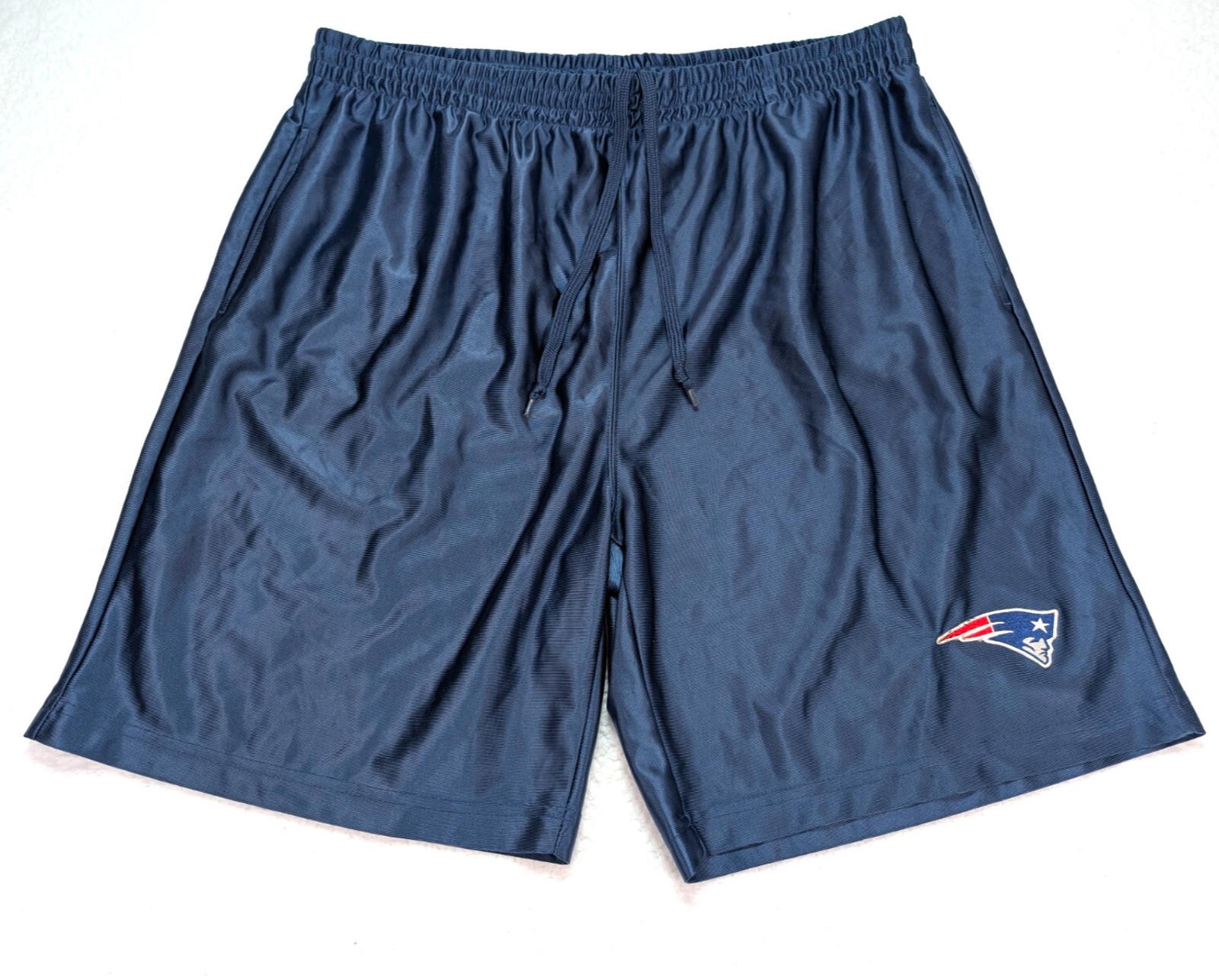NFL New England Patriots Blue Shorts Mens XL Drawstring NFL Football Mesh