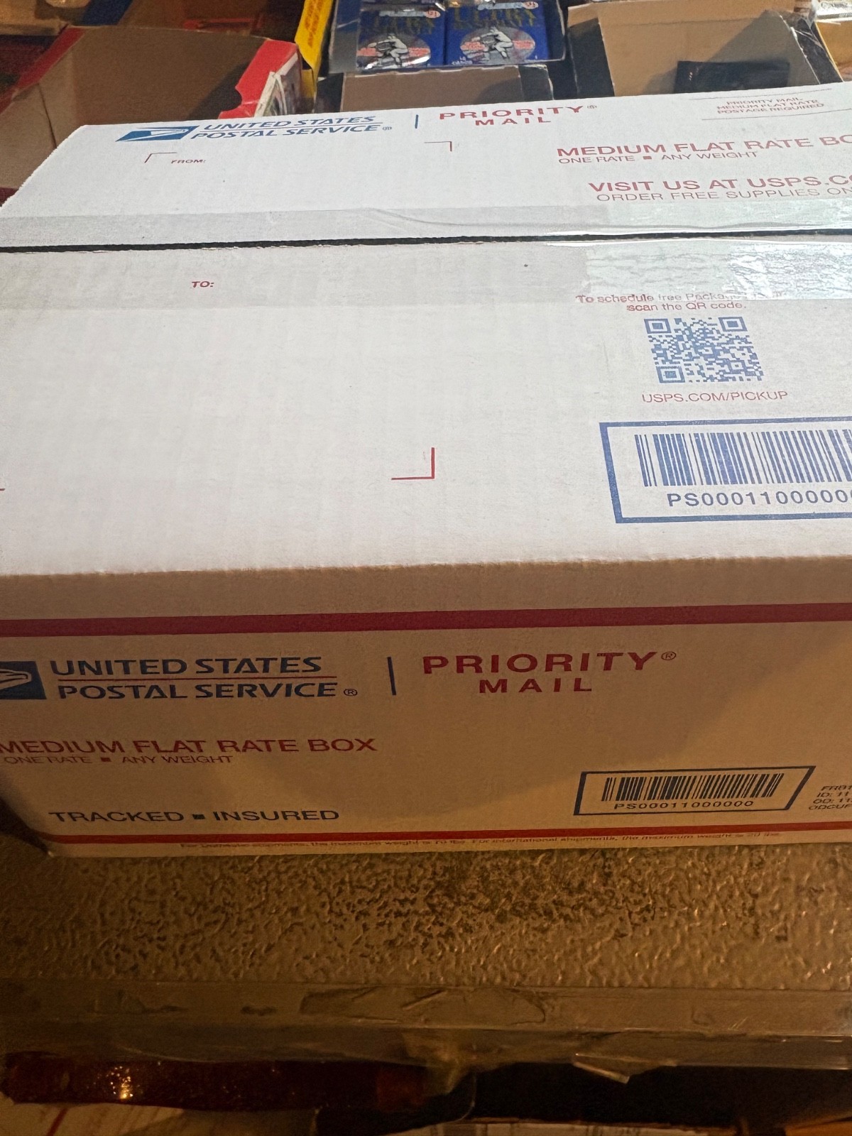 Medium USPS Box Filled With Sportscards! Unopened Packs, Vintage, FREE Mantle!