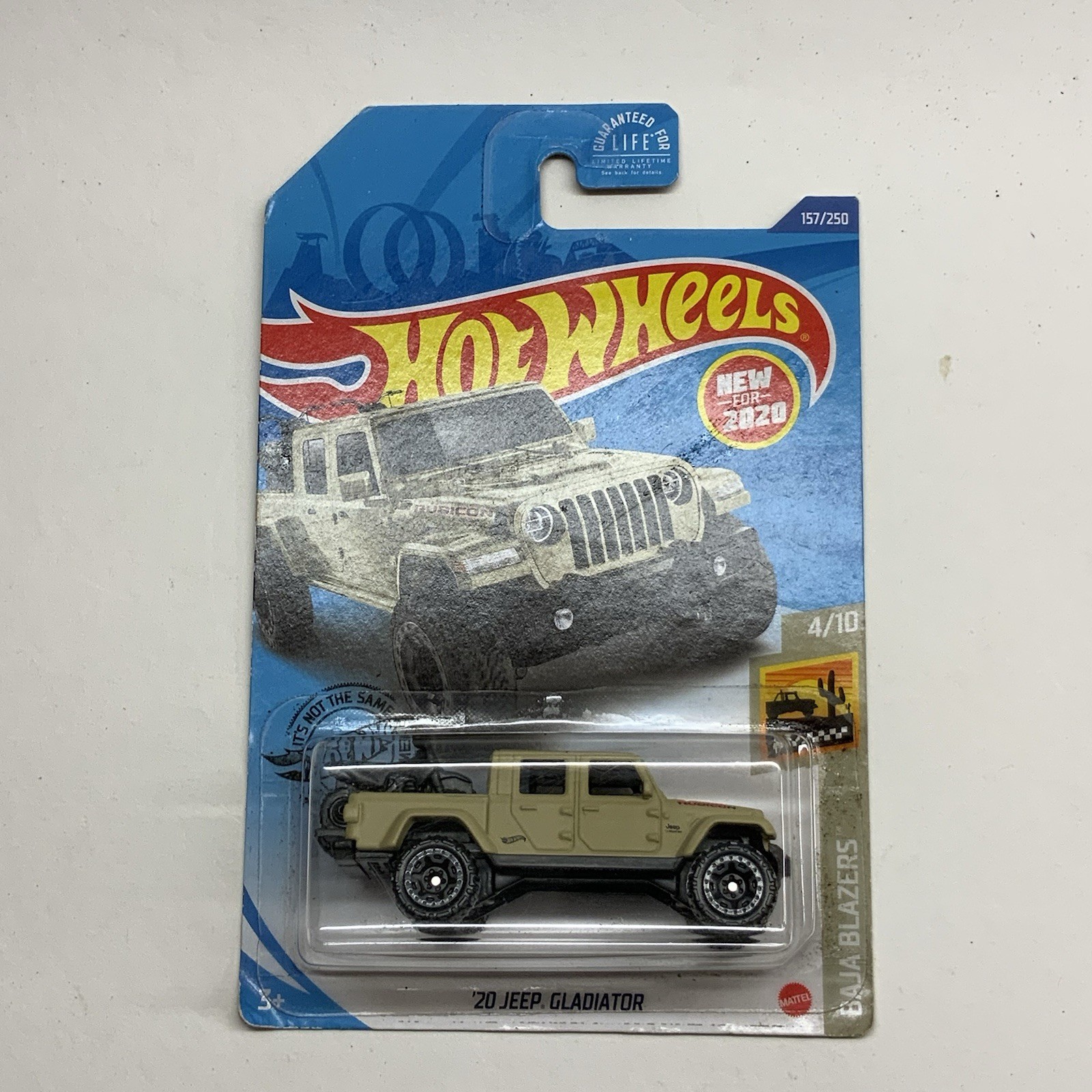 Hot Wheels ’20 Jeep Gladiator Baja Blazers #4/10 Beige Diecast 1:64 Scale Mopar