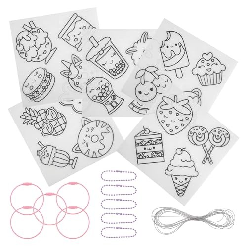 Stephen Joseph DIY Shrinking Art Kit 20 Piece Sweet Shop Charms Craft Set