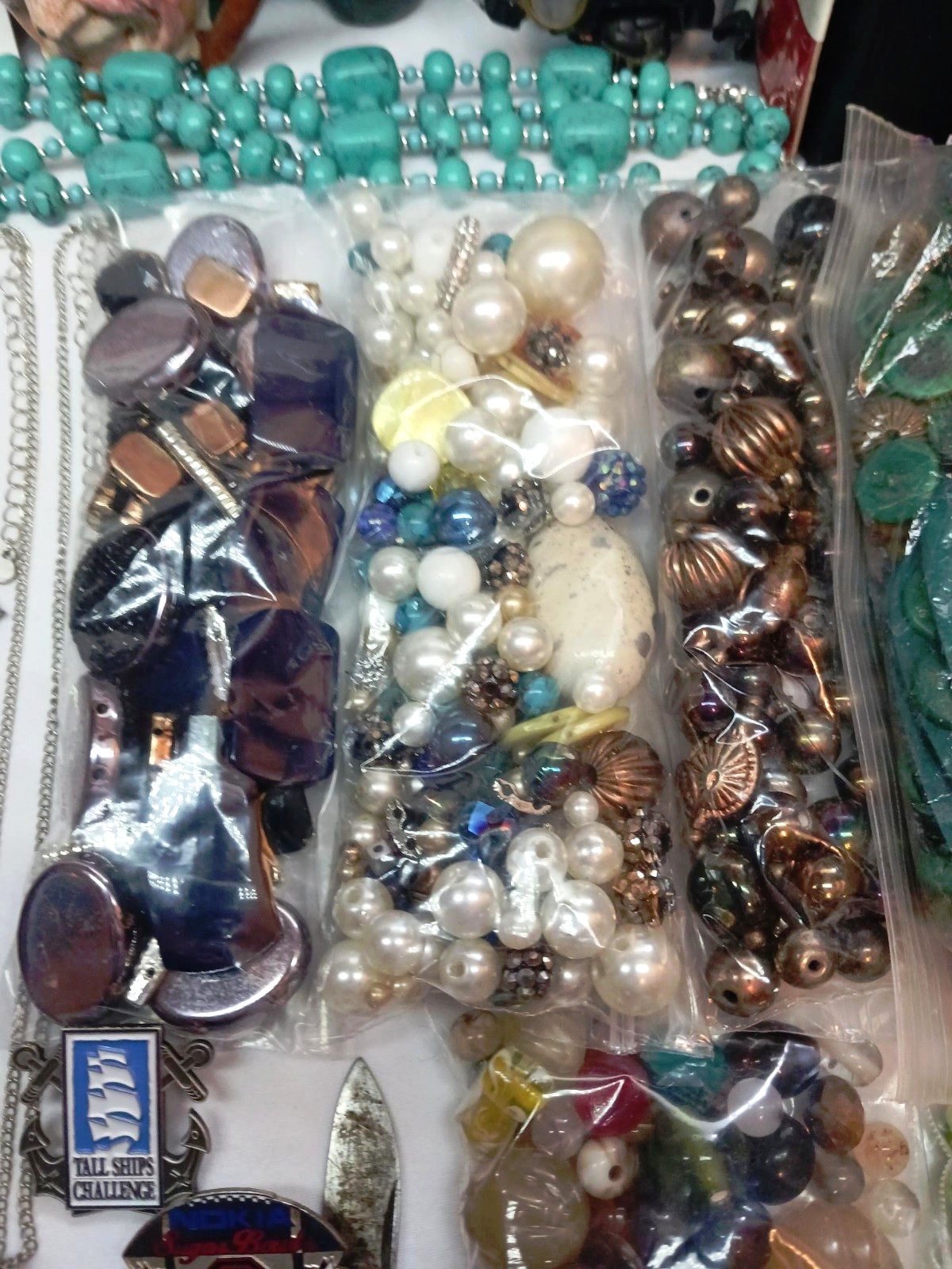 Junk Drawer Working 1913 Hampden 306 Pocket Watch Sterling Silver Jewelry Knives