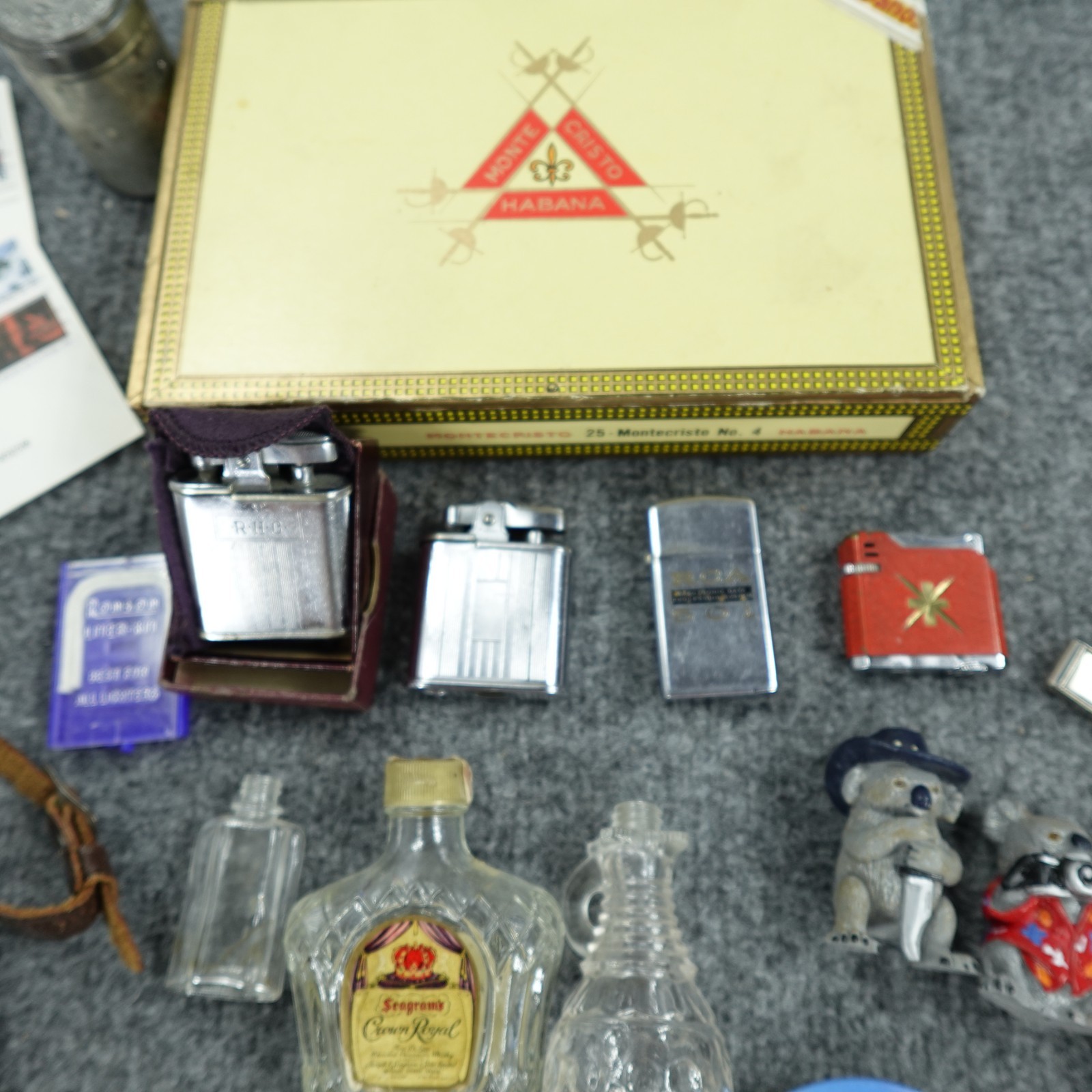 Junk Drawer Lot Lighters Coins Patches Cards Pins Buttons Mixed Smalls Grandpa🔥