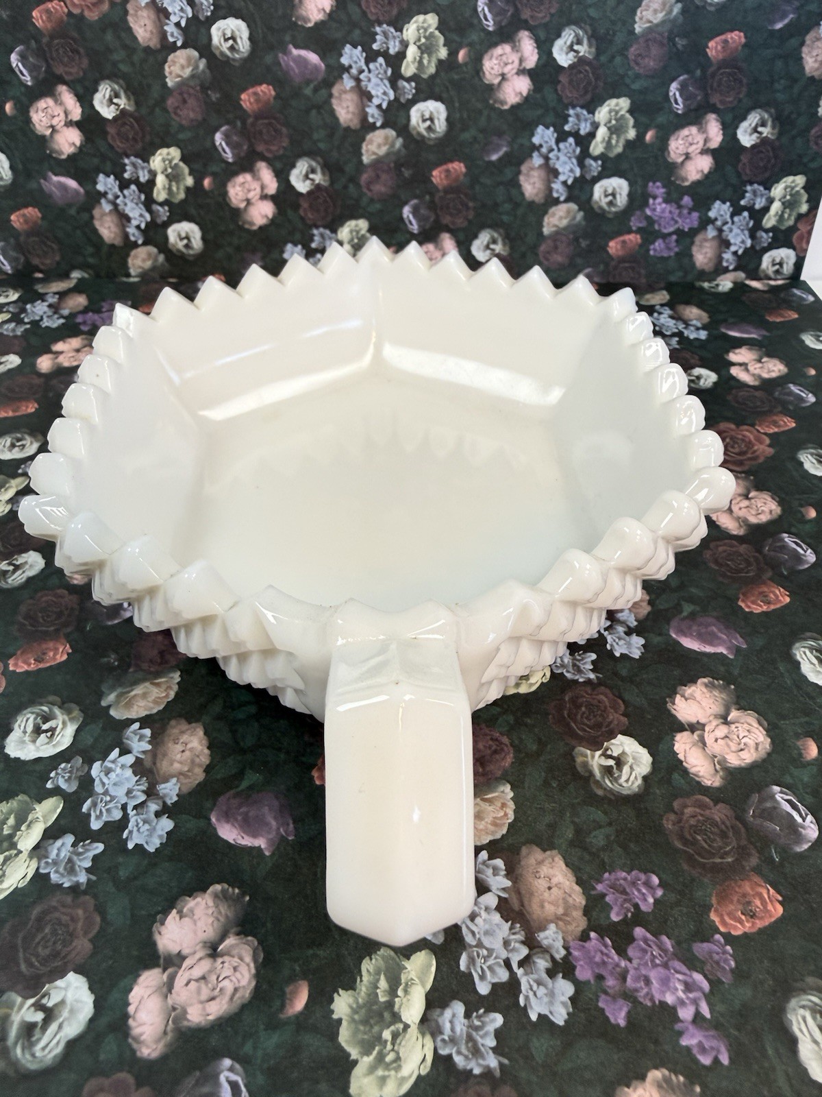 Vintage Westmoreland White English Hobnail Milk Glass Candy Dish