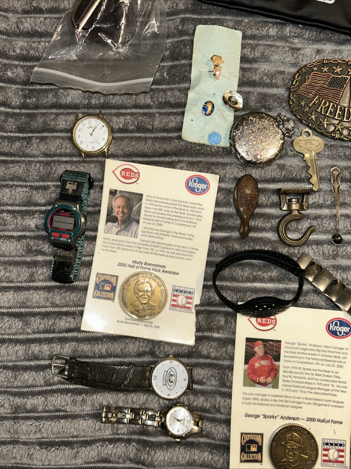 Junk Drawer Old Untested Interesting & Miscellaneous Stuff Watches Coins DETAILS
