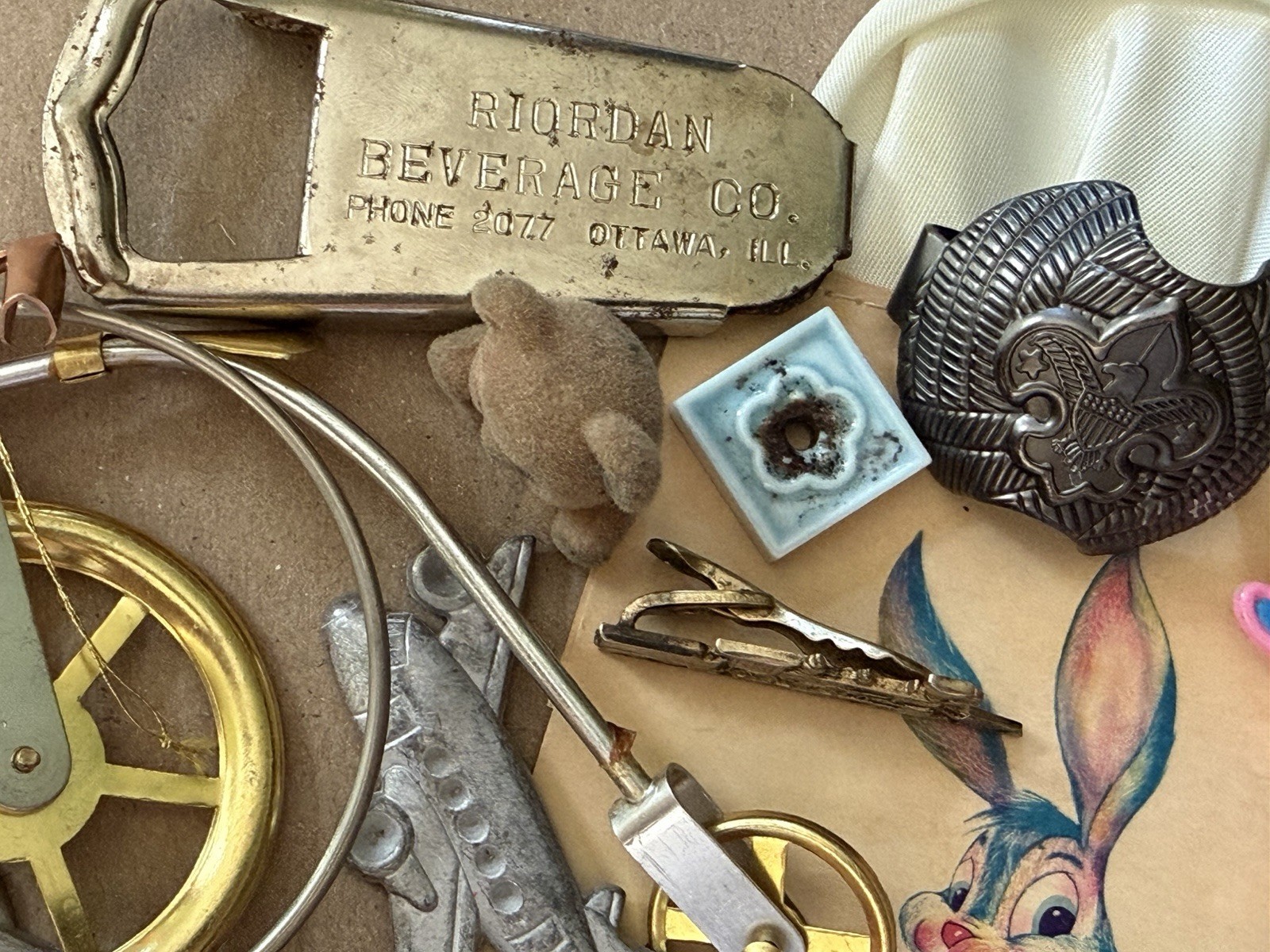VTG Junk Drawer Lot ~ Collectible ~ Treasures ~ Jewelry ~ Toy ~ Bottle Opener