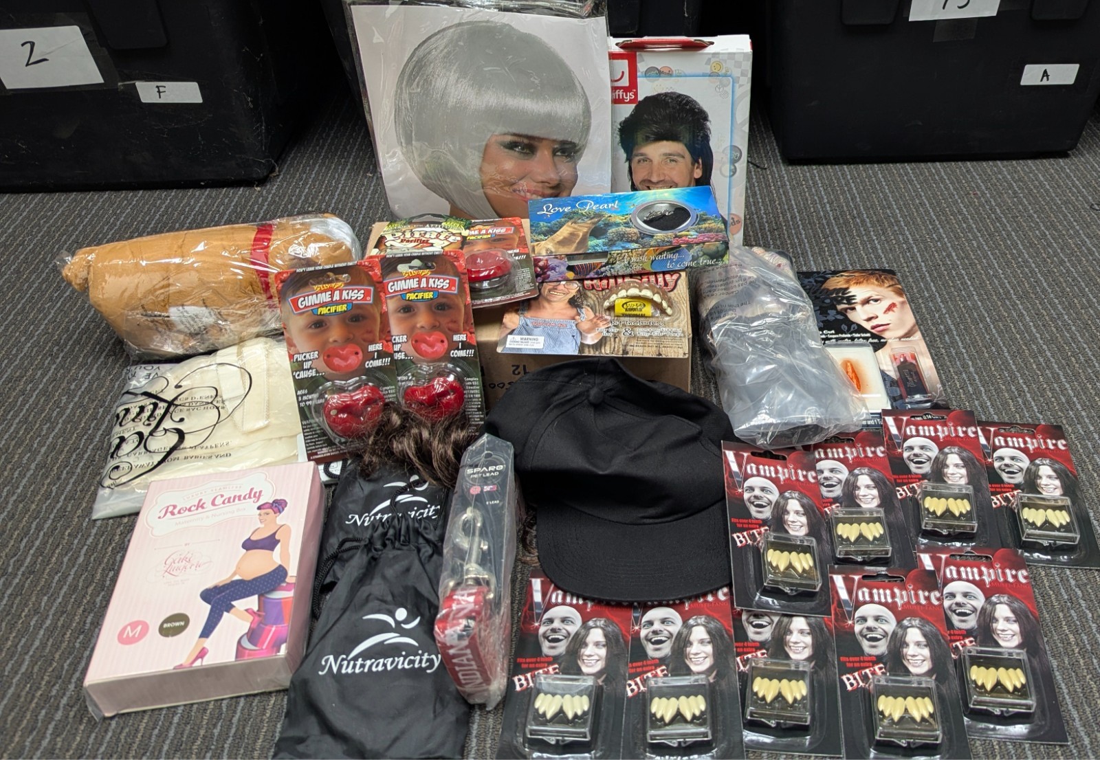 Bulk Reseller Lot 25pc Mixed Items Costume Wigs Bras Pet Accessories Wholesale