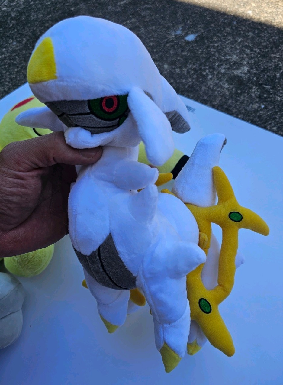 Pokemon Plush 7 Lot Arceus Grookey Bagon Combee Haunter Pikachu Build A Bear