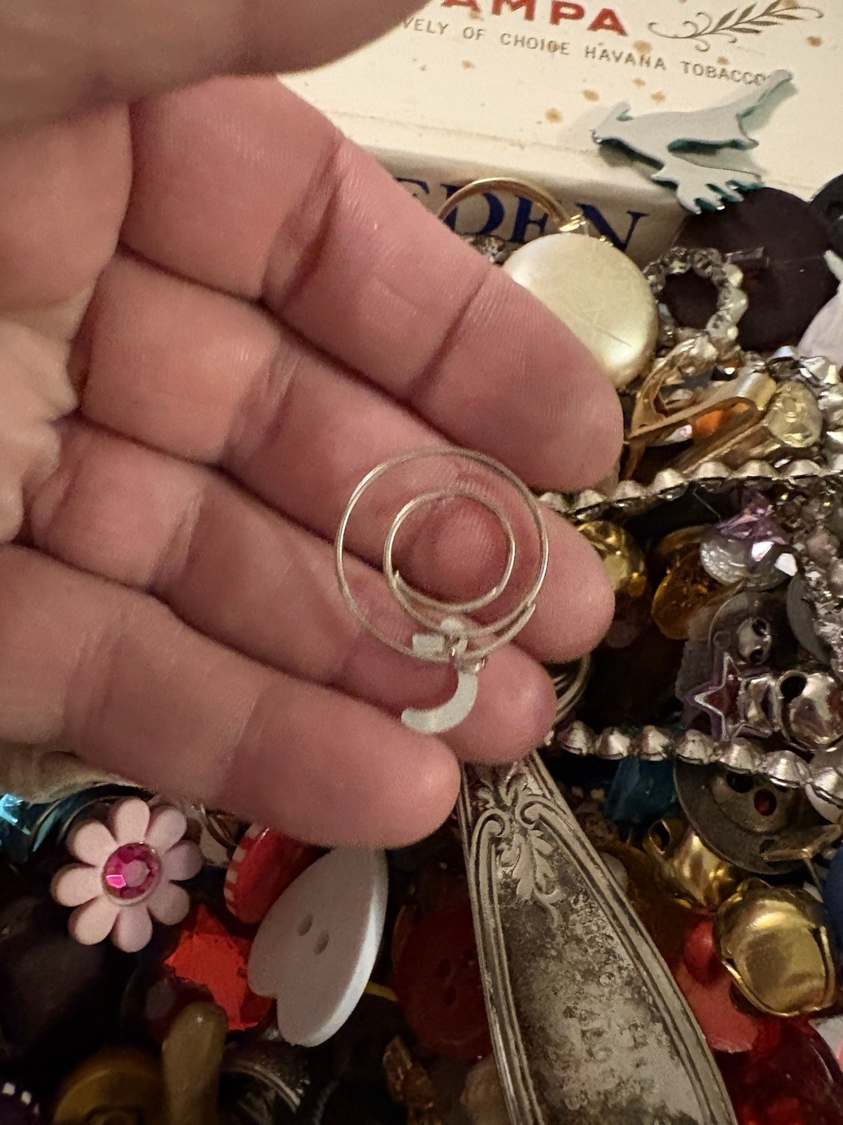 Junk Drawer Craft Lot. Vtg To Modern. Mixed Media. Broke Jewelry Buttons More