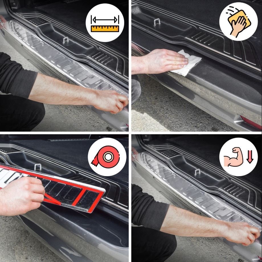 Chrome Rear Bumper Protector Trim | For Mercedes Sprinter W907 &W910 2018-2025
