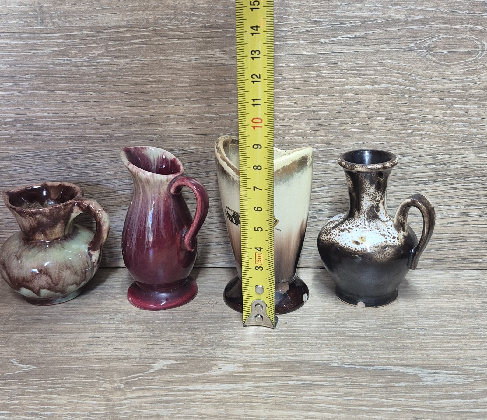 West Germany Vintage Mini Mixed Jugs Vases Pots x 4 Pieces Collectable Job Lot