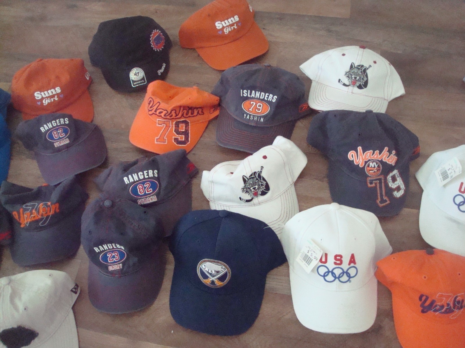 20 NHL NBA OLYMPIC RARE SPORTS STRAPBACK 90S WHOLESALE LOT HATS VINTAGE HAT CAP