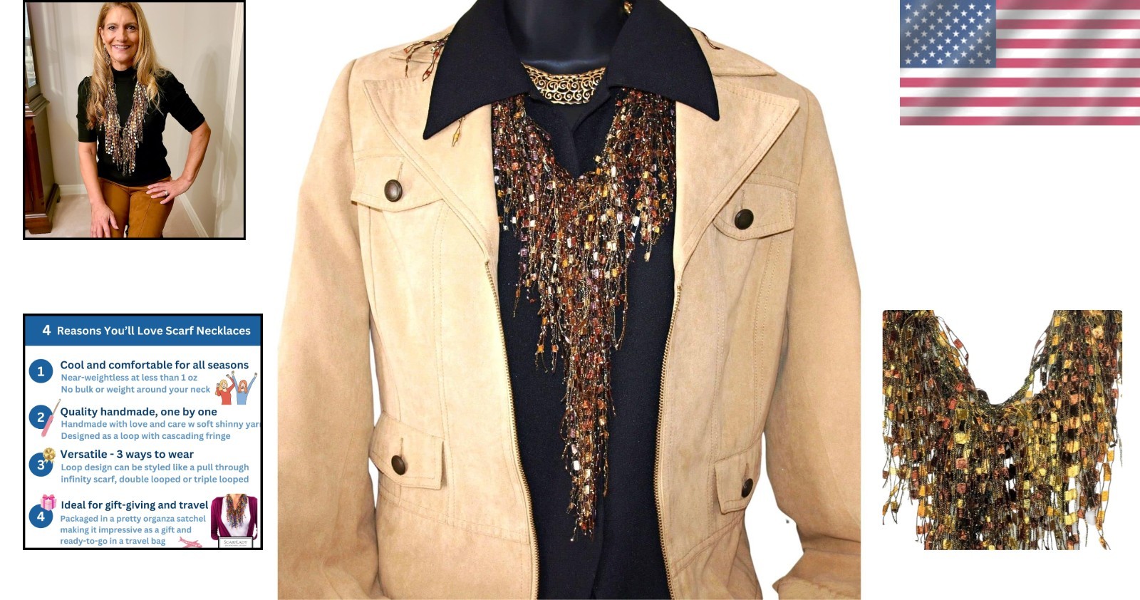 Lightweight Animal Print Scarf for Women