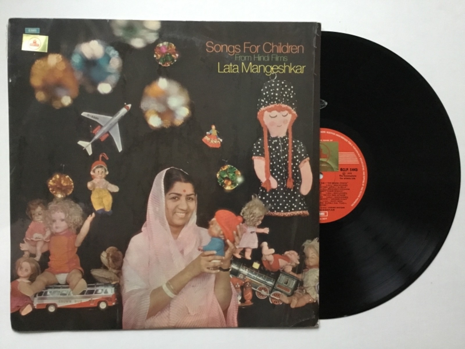 LATA MANGESHKAR: Songs For Children From Hindi Films LP Bollywood Indian MINT+CD