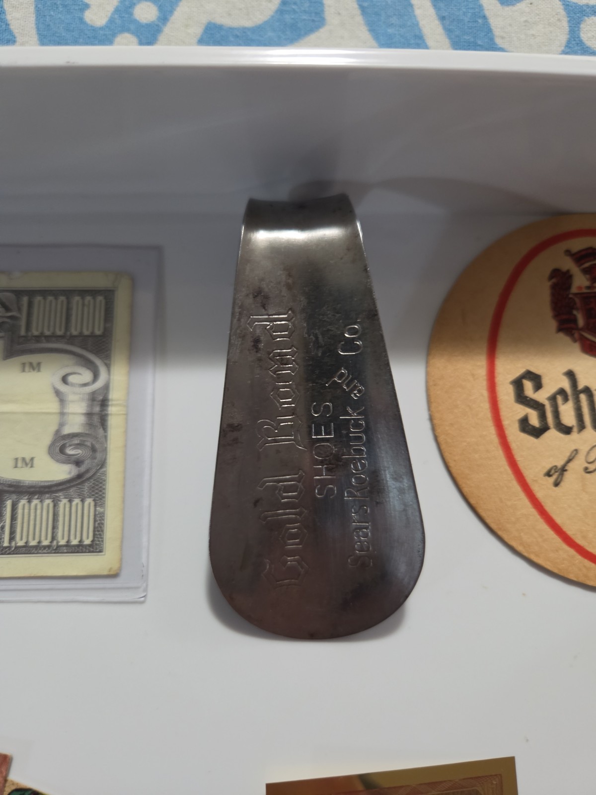 Vintage Junk Drawer With Gold And Silver