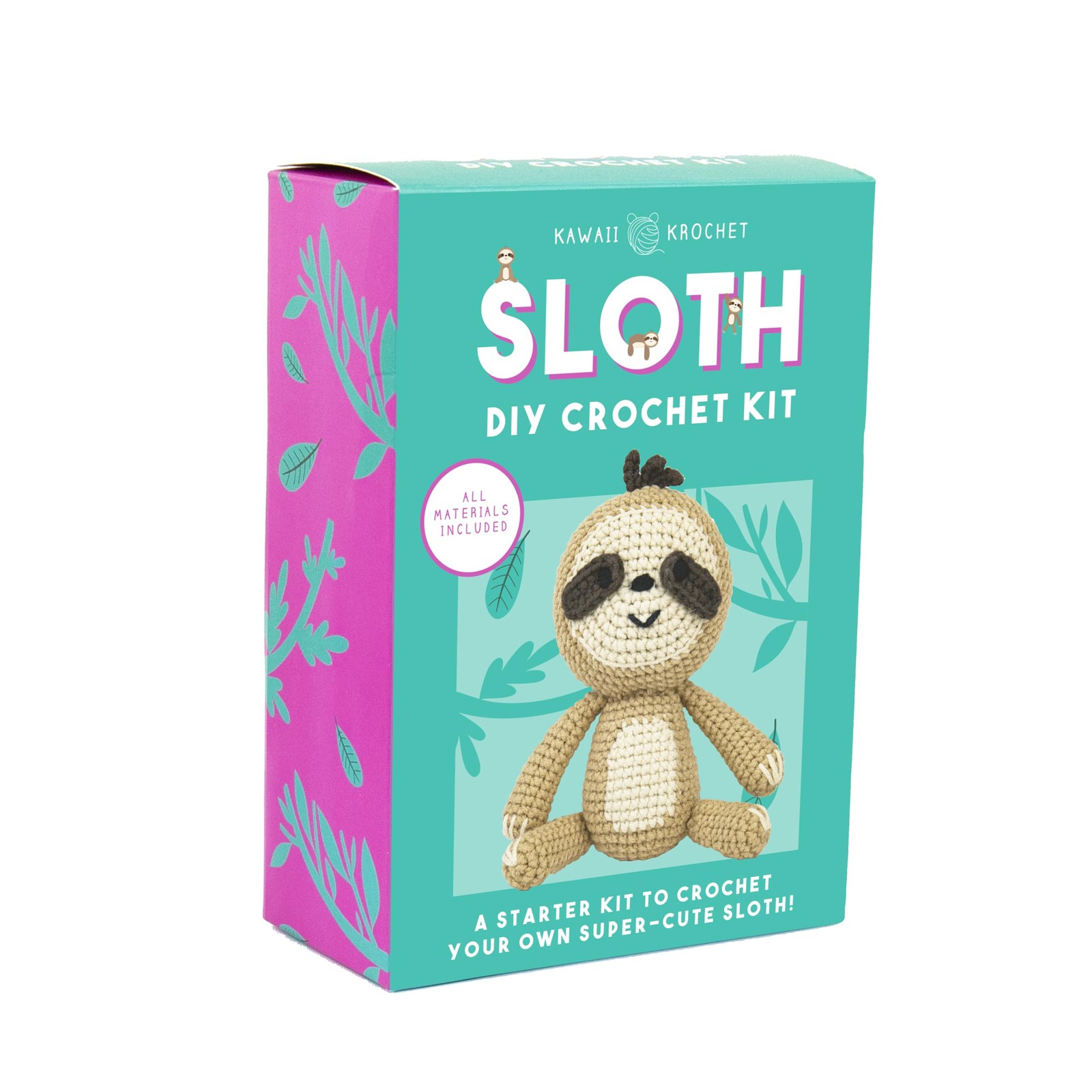 Gift Republic New Kawaii Krochet – DIY Sloth Crochet Kit