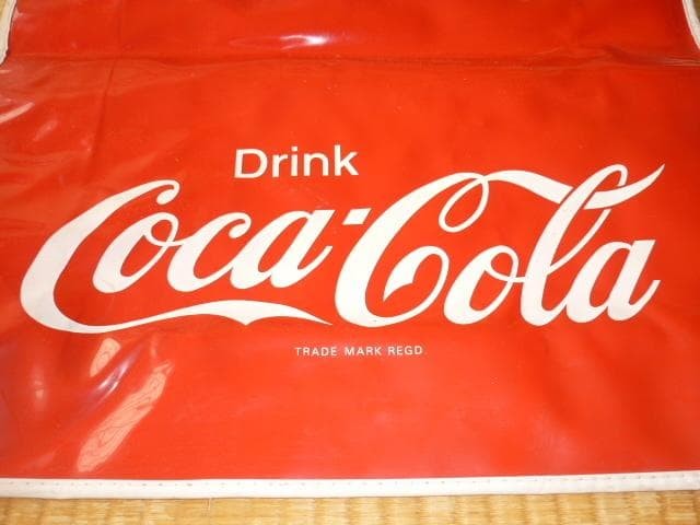 ◆Unused, not for sale 1970s ◆Coca-Cola vinyl resin tote bag