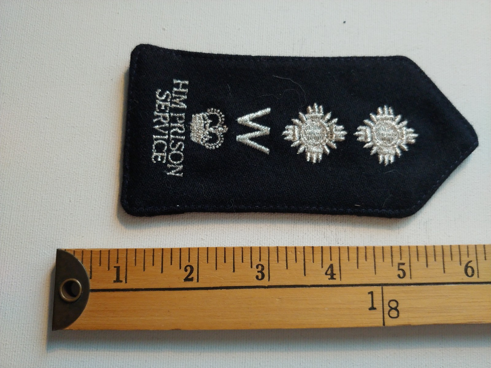 * ENGLAND PENITENTIARY PENITENCIER JAIL PRISON GUARD PATCH EPAULET RANK *