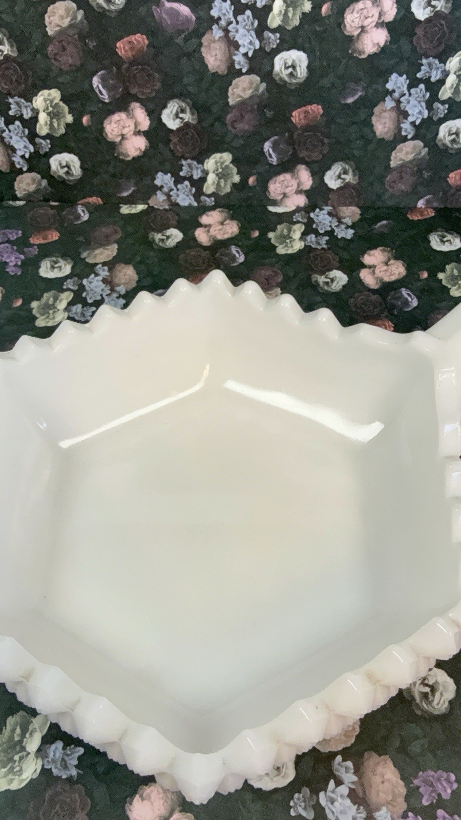 Vintage Westmoreland White English Hobnail Milk Glass Candy Dish