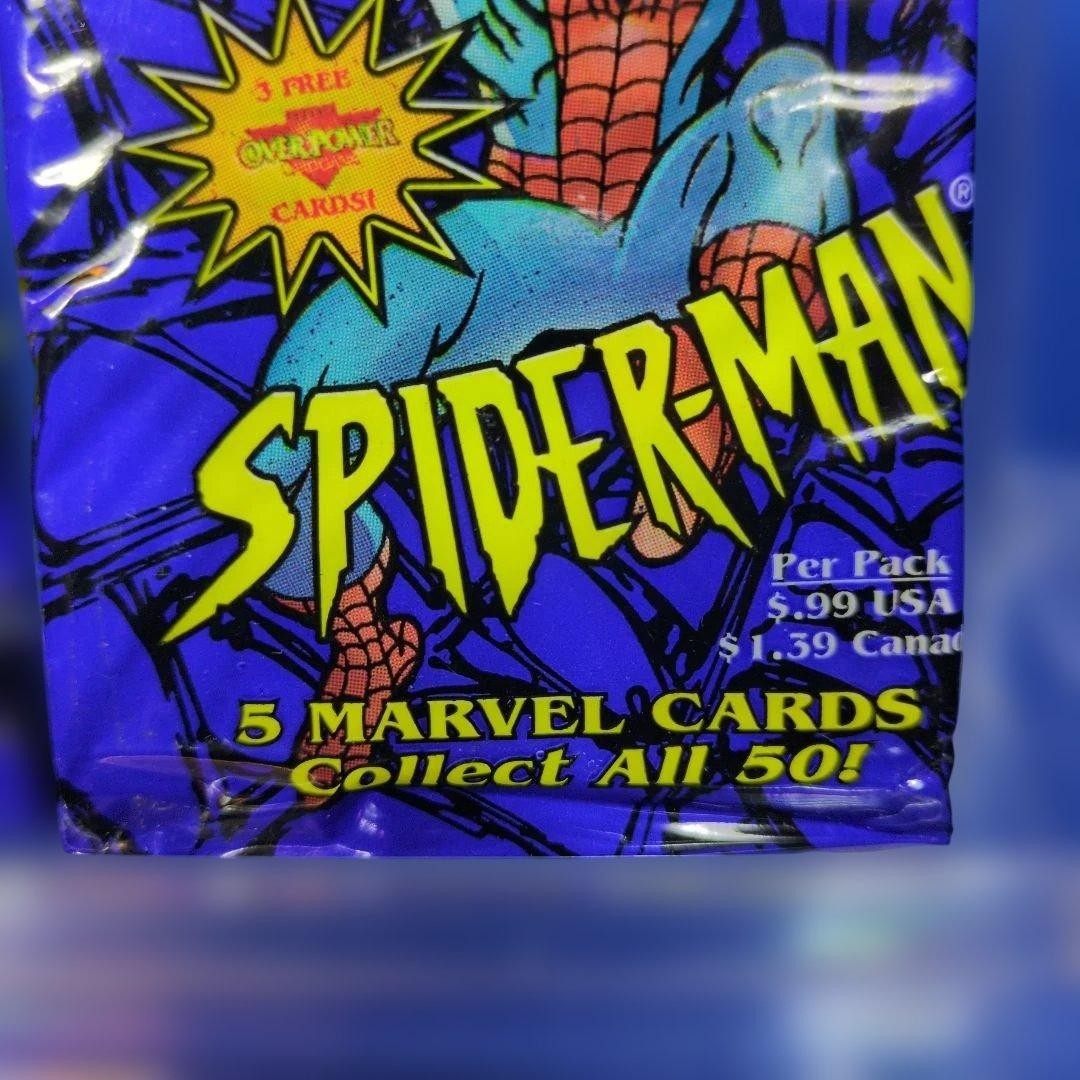 Overseas made 1997 Spider-Man Marvel cards 2 packs 5 pieces