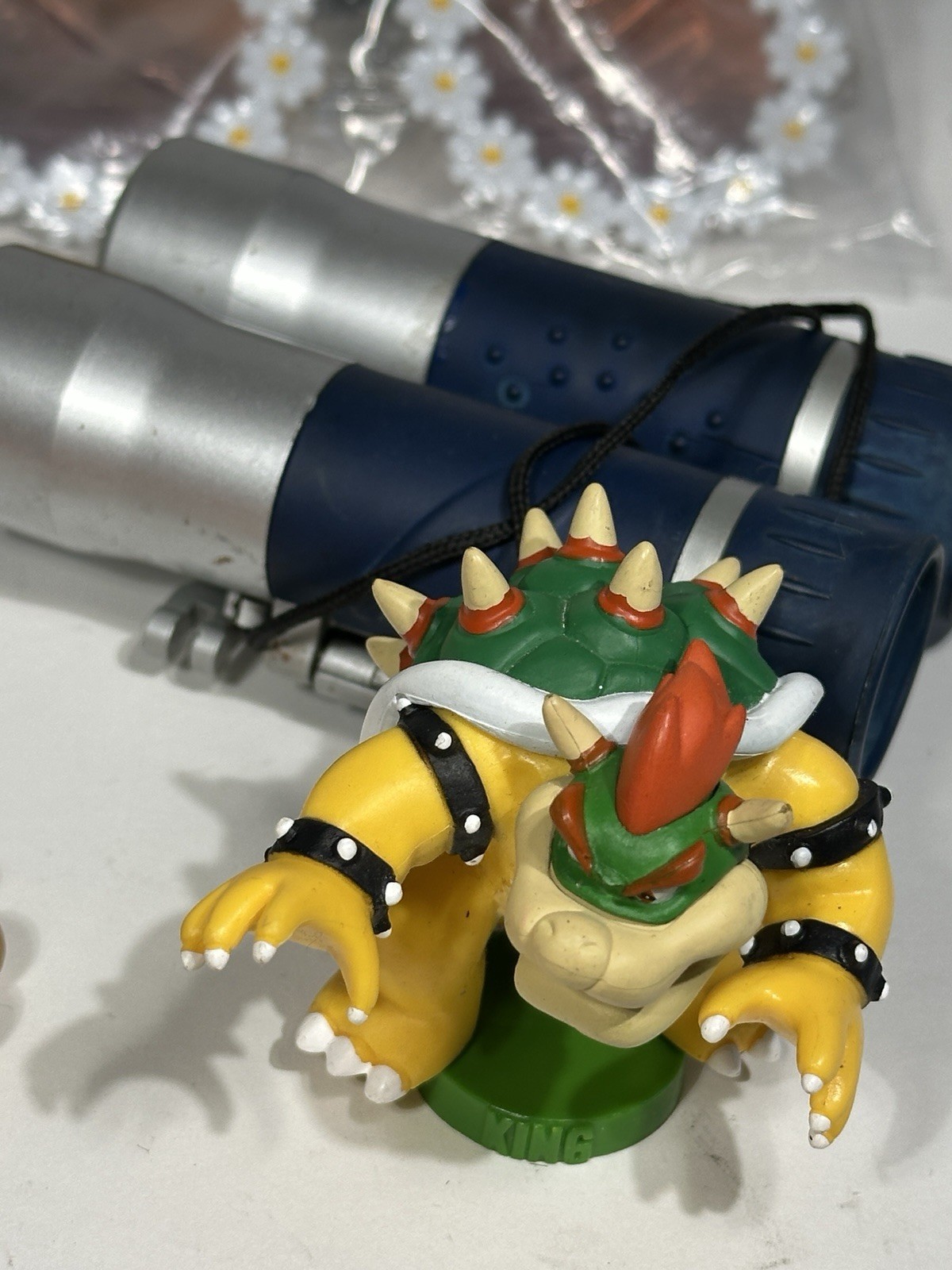 🔥 Mixed Junk Drawer Lot – Pokémon Lucario Pin, Bowser Figure, Nike Gear & More