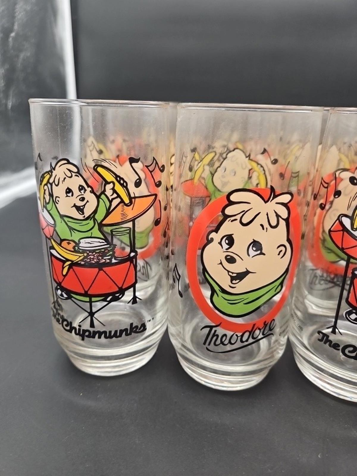 NEW VTG 1985 Alvin & the Chipmunks Theodore Glass – Unused Promo Multiple Avail