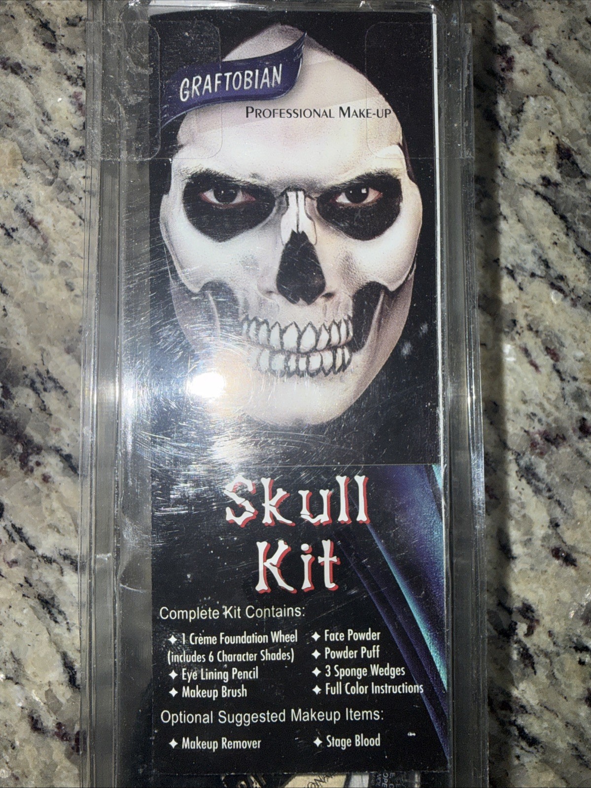 Graftobian Skull Makeup Kit – Skeleton Set for Costumes, Cosplay & Halloween
